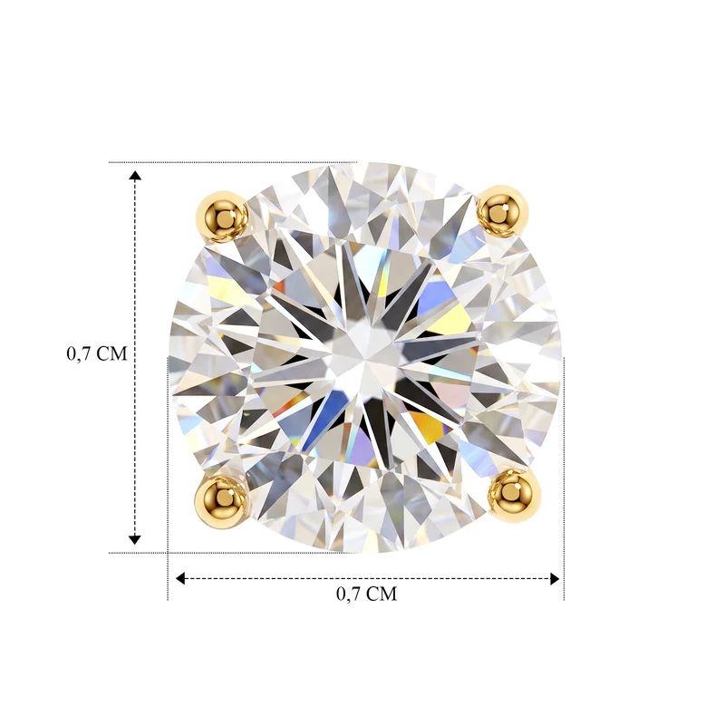 D'Joy GRA zertifiziert Moissanit Ohrringe 925 Silber Rhodiniert ca. 2.00 ct