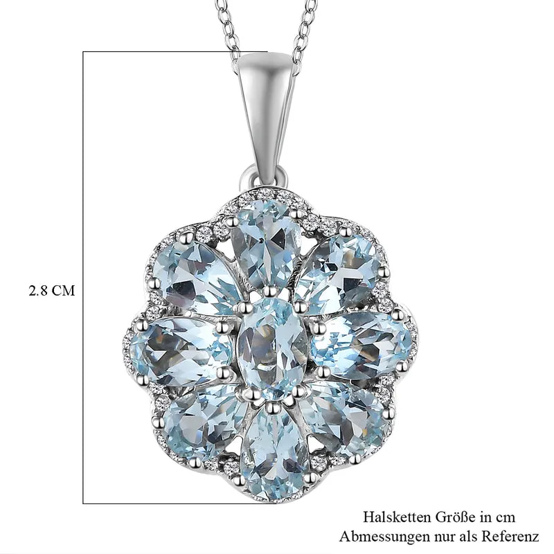 Espirito Santo Aquamarin-Anhänger mit Kette, ca. 3,94 ct