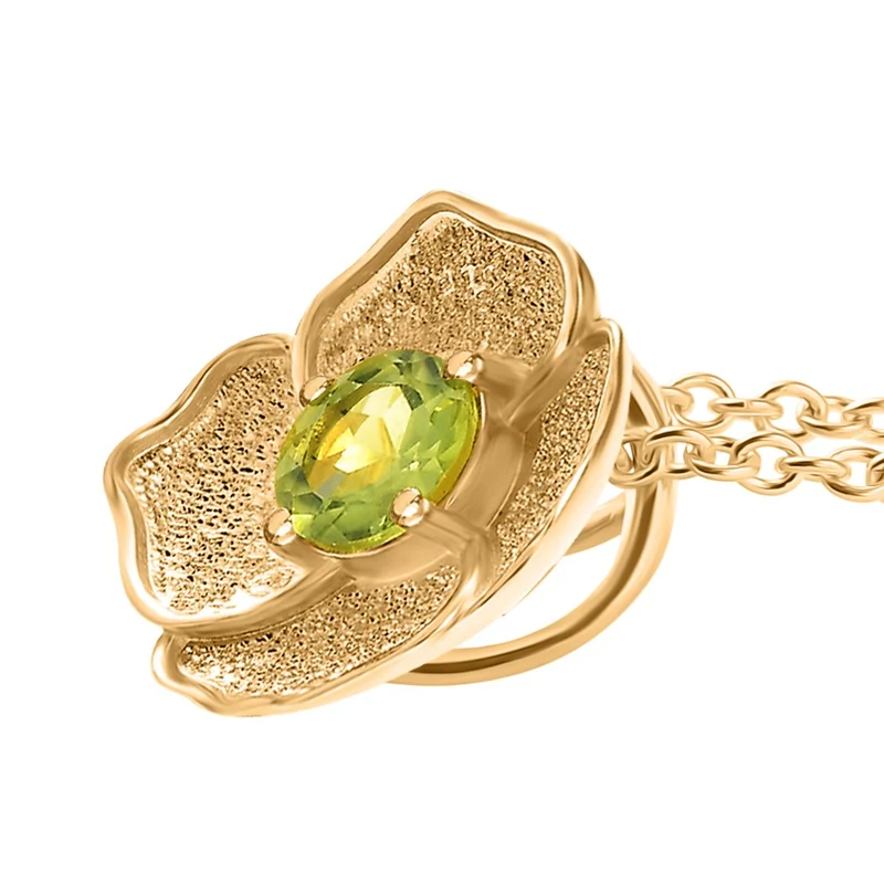 Peridot Schmuckset ca. 1.00 ct