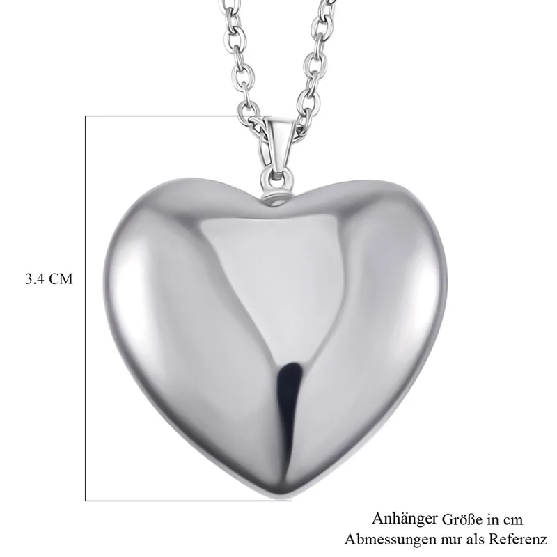 Terahertz Anhänger mit Kette (ca. 50 cm), 925 Silber rhodiniert und 316L Edelstahl ca. 40.00 ct