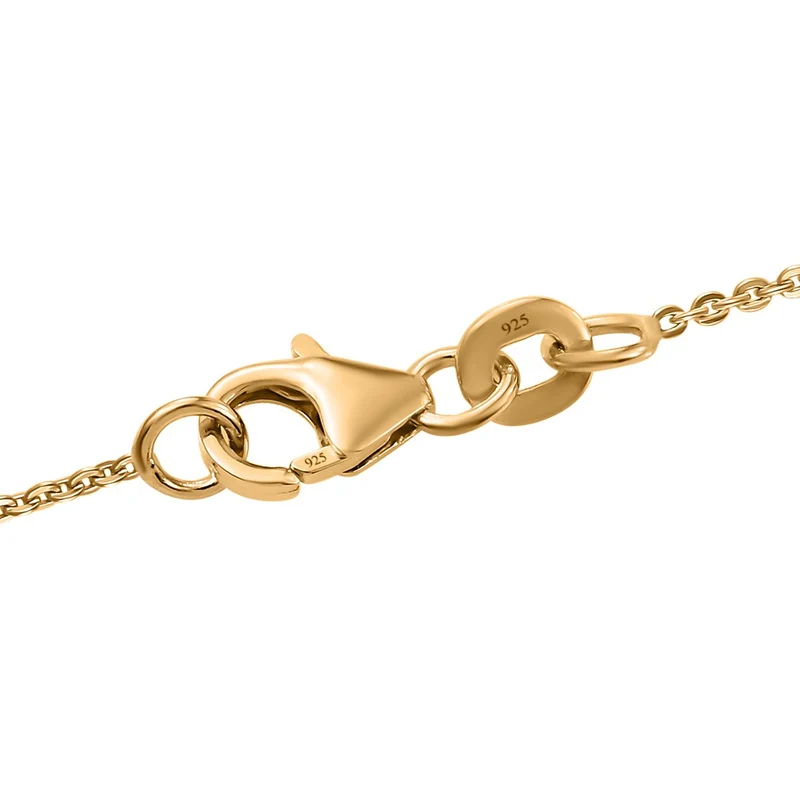 Kagem Sambischer Smaragd, weißer Zirkon Anhänger mit Kette, 925 Silber vergoldet ca. 3.24 ct