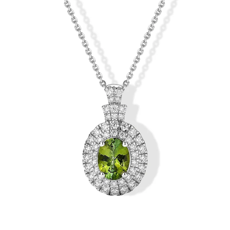 D'Joy AA, Moissanit Schmuckset (8-13 Werktage Lieferzeit) ca. 45 cm 925 Silber Rhodiniert ca. 1,87 ct.