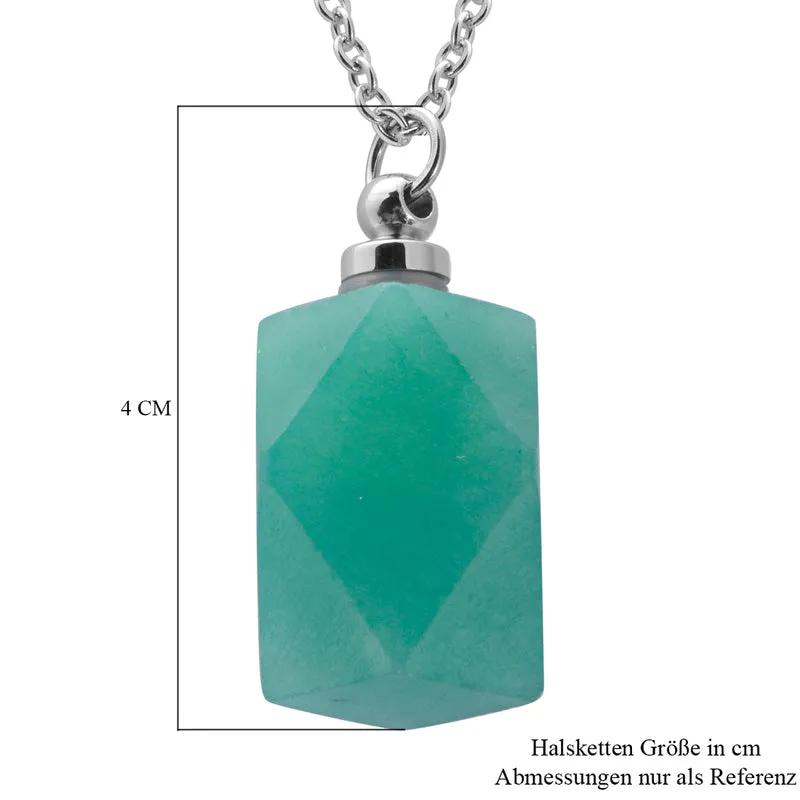 Amazonit Anhänger mit Kette ca. 79,60 ct