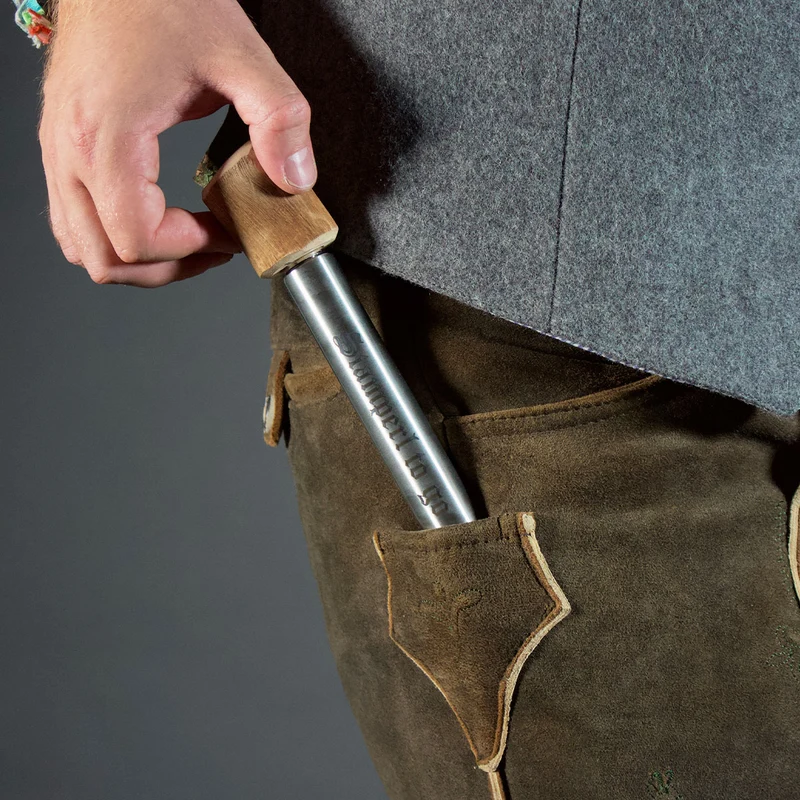Lederhosen Flachmann A Schnaps schadt nia