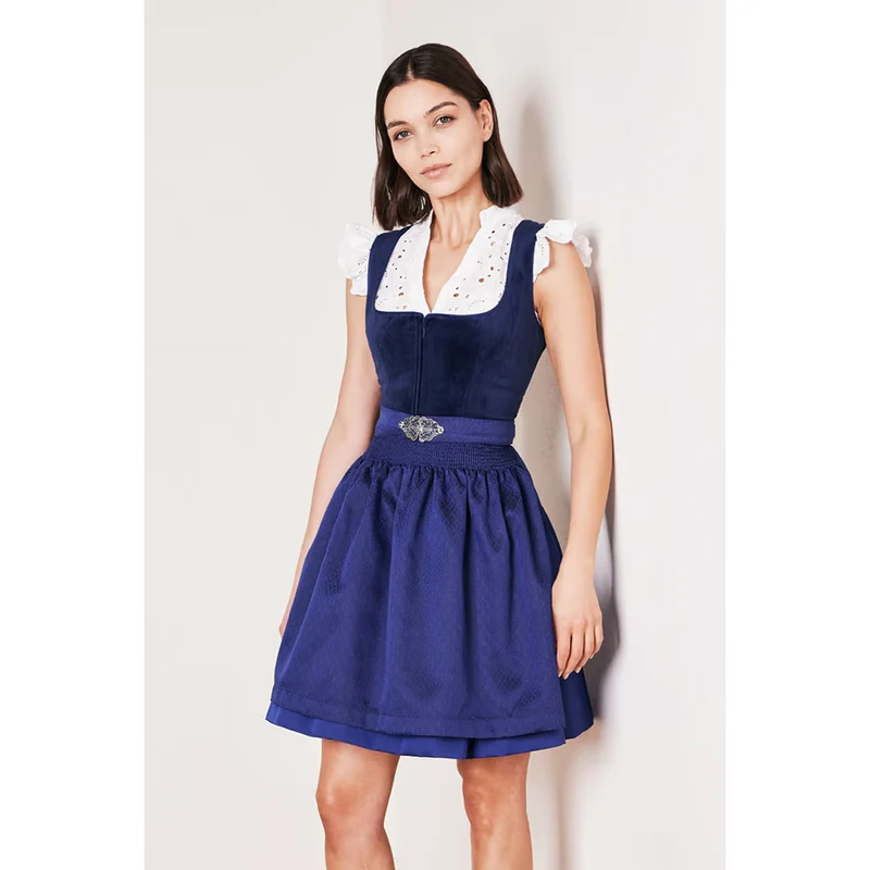 Krüger Dirndl Alisha Blau Kurz 50cm