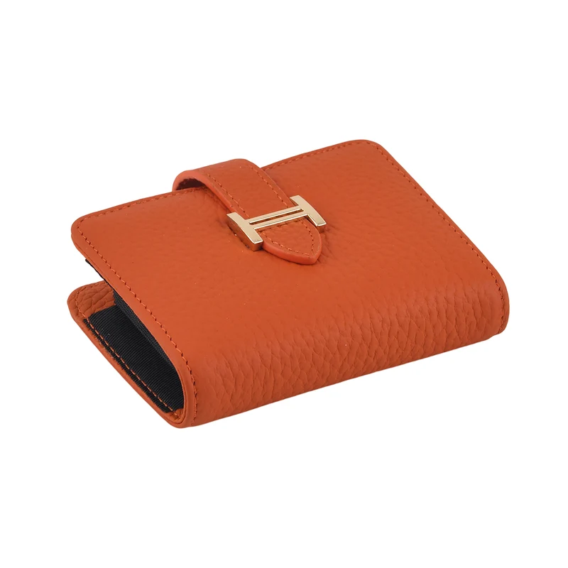 Echtleder-Kartenetui mit RFID-Schutz, 12 Kartenfächern und H-Schnallenverschluss, 10x3x8 cm, Blaugrün
