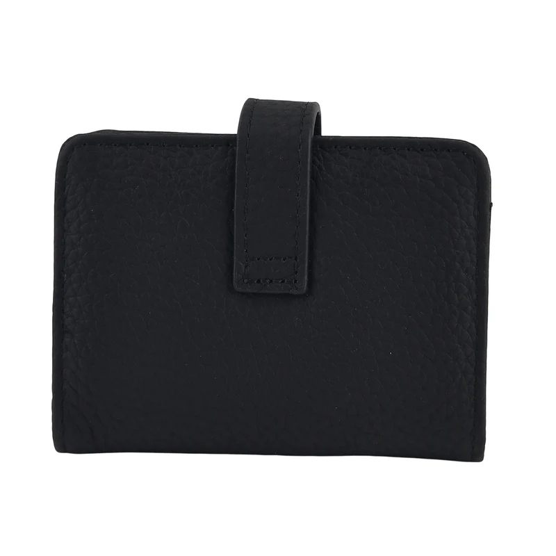 Echtleder-Kartenetui mit RFID-Schutz, 12 Kartenfächern und H-Schnallenverschluss, 10x3x8 cm, Blaugrün