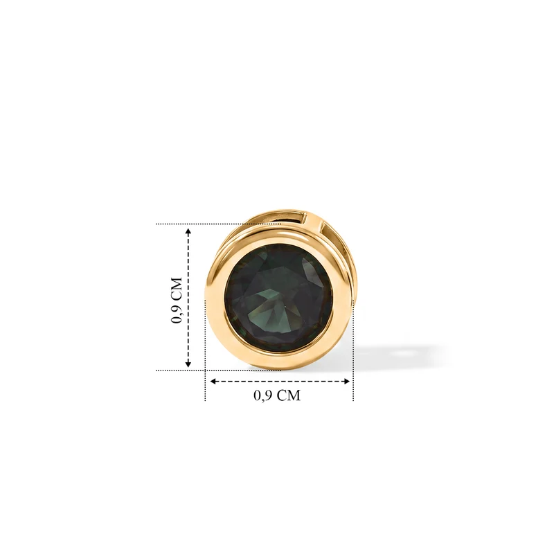 D'Joy Alexandrit Quarz Triplette Ohrringe 925 Silber Gold ca. 3.19 ct