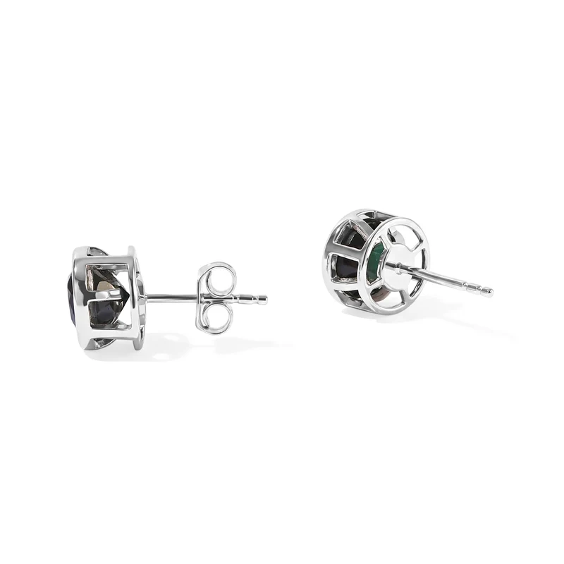 D'Joy Alexandrit Quarz Triplette Ohrringe 925 Silber Gold ca. 3.19 ct