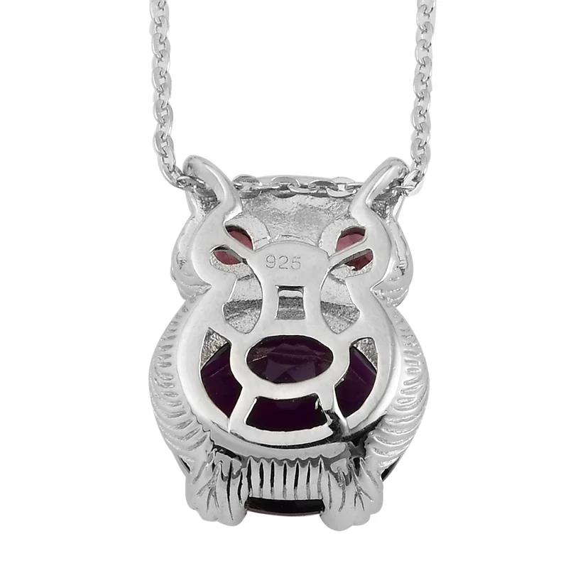 Lusaka Amethyst und Rhodolith Granat-Anhänger, ca. 4,72 ct