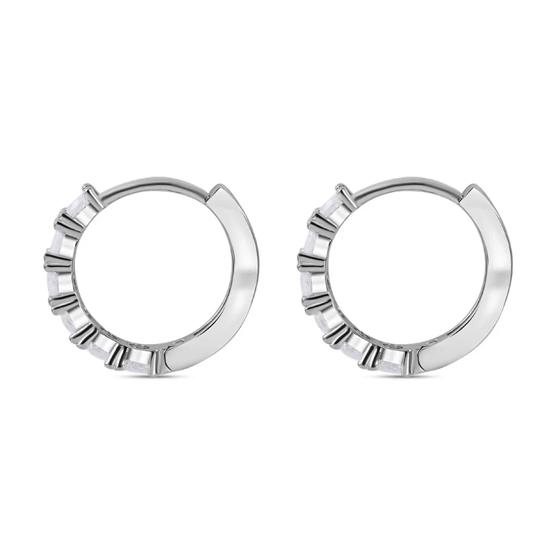 Lustro Stella - Weiße Zirkonia Ohrringe, 925 Silber rhodiniert ca. 2.28 ct