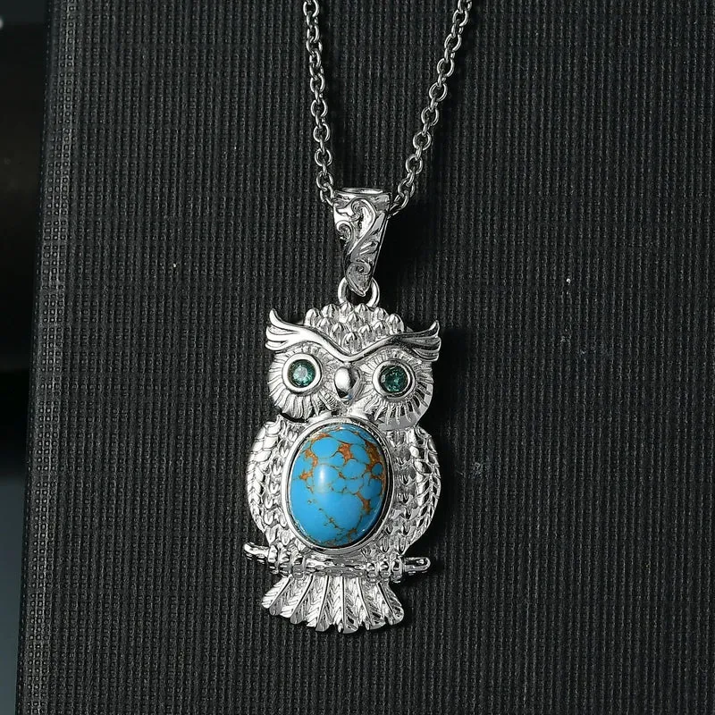 Blaues Türkis, Ozean Blauer Apatit Schmuckset ca. 2.87 ct