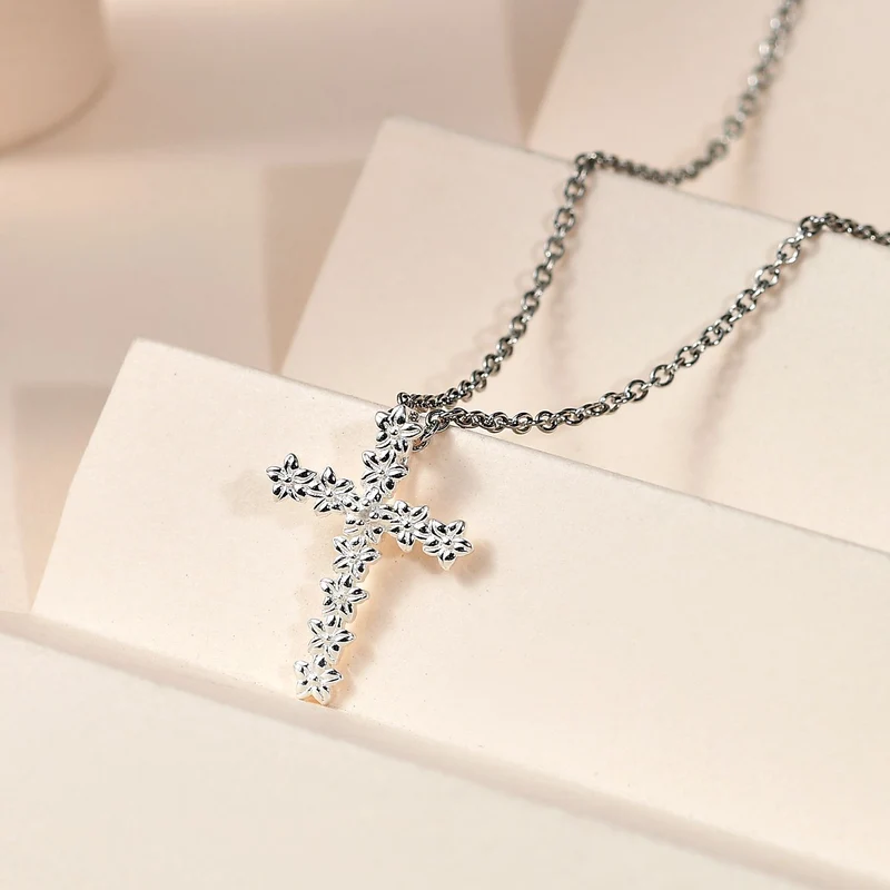 Weißer Diamant P Schmuckset 925 Silber und Edelstahl