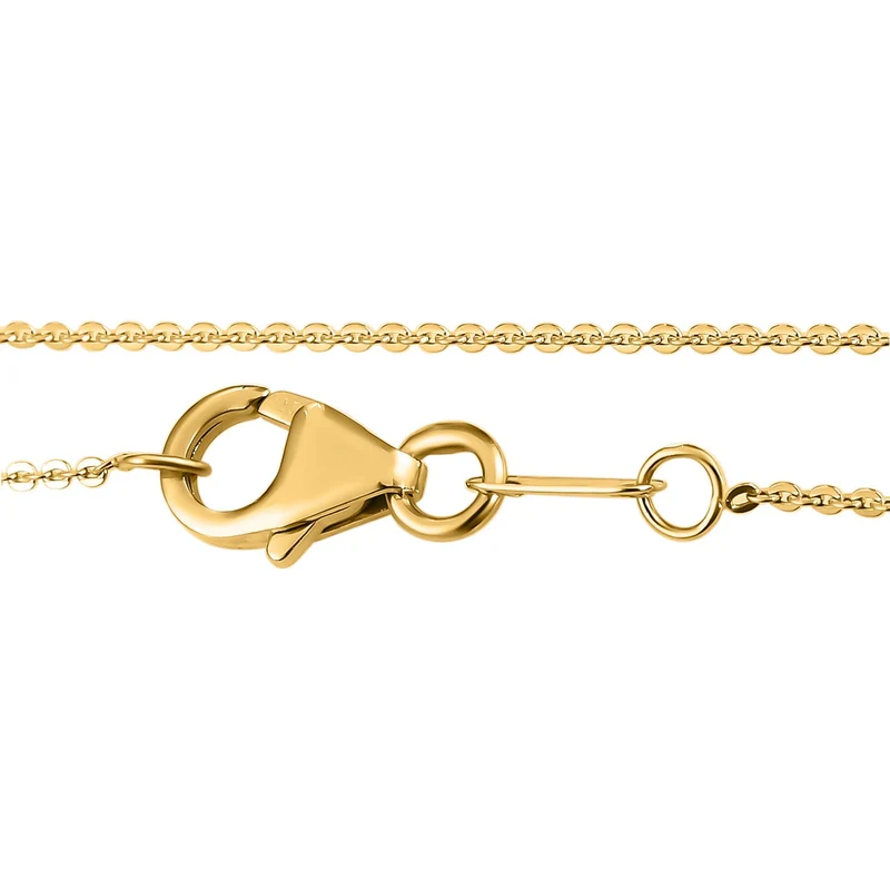 GP Italienische Garten Kollektion - Mehrfarbiger Edelstein-Anhänger mit Kette, ca. 50 cm, 925 Silber vergoldet ca. 3,16 ct
