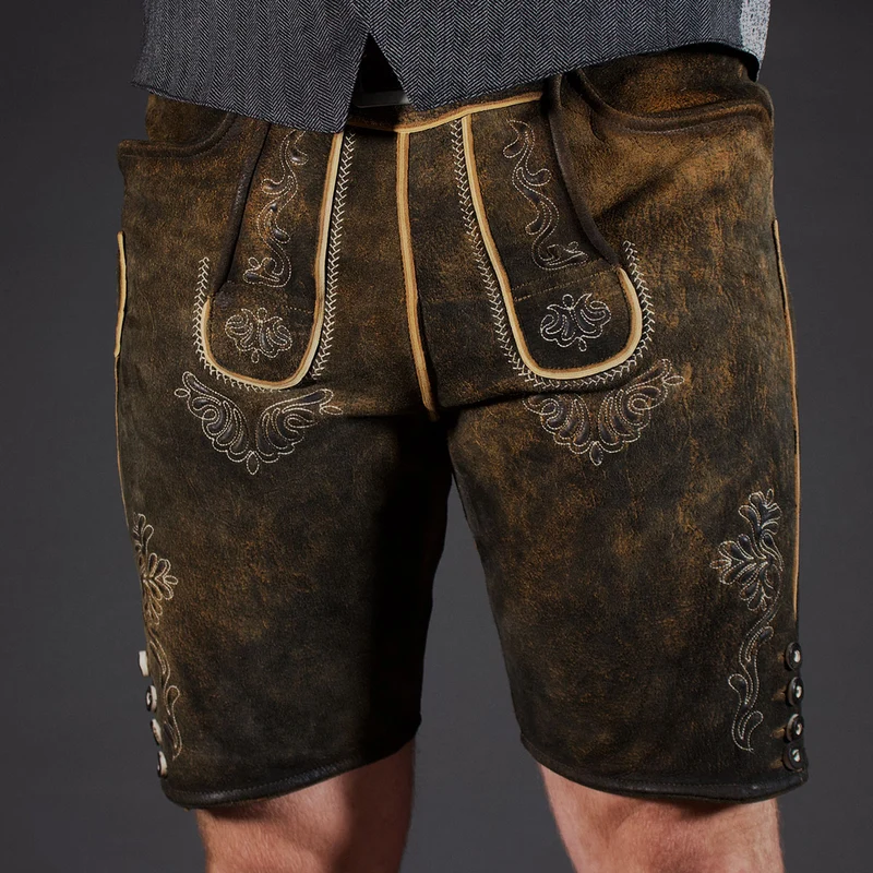 Datschi Trachten Lederhose Sigmund Braun Rustikal