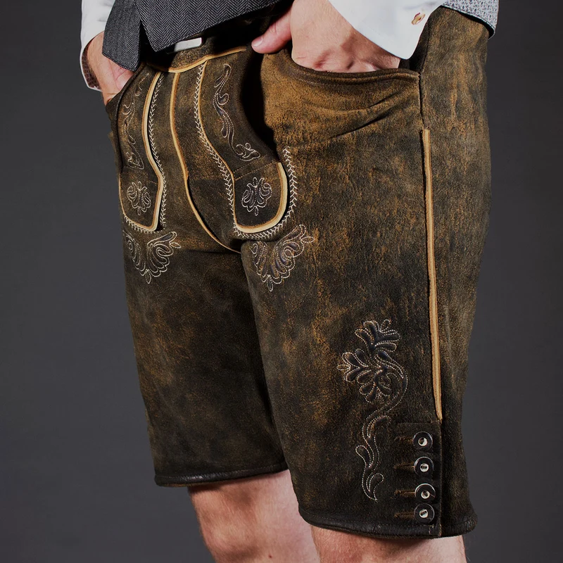 Datschi Trachten Lederhose Sigmund Braun Rustikal