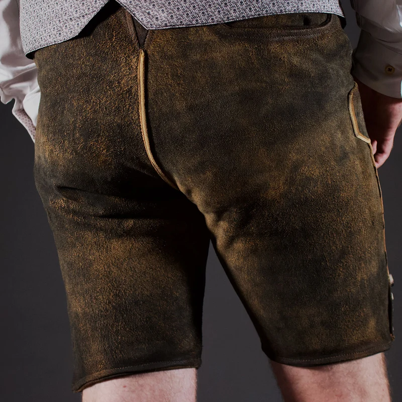 Datschi Trachten Lederhose Sigmund Braun Rustikal