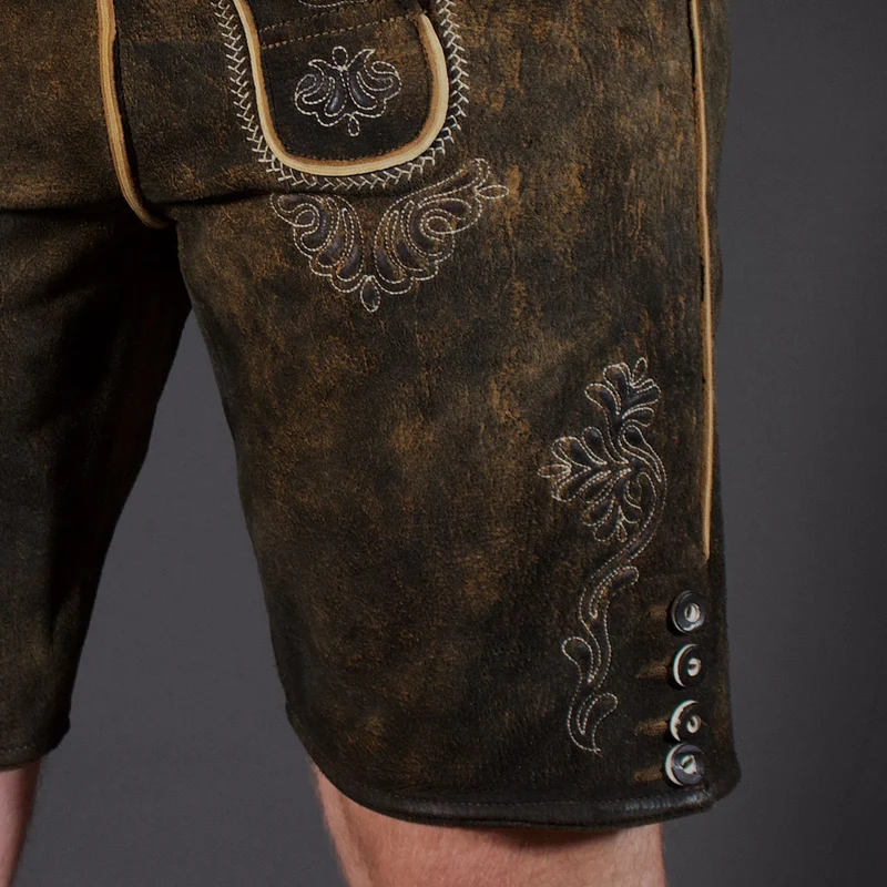 Datschi Trachten Lederhose Sigmund Braun Rustikal