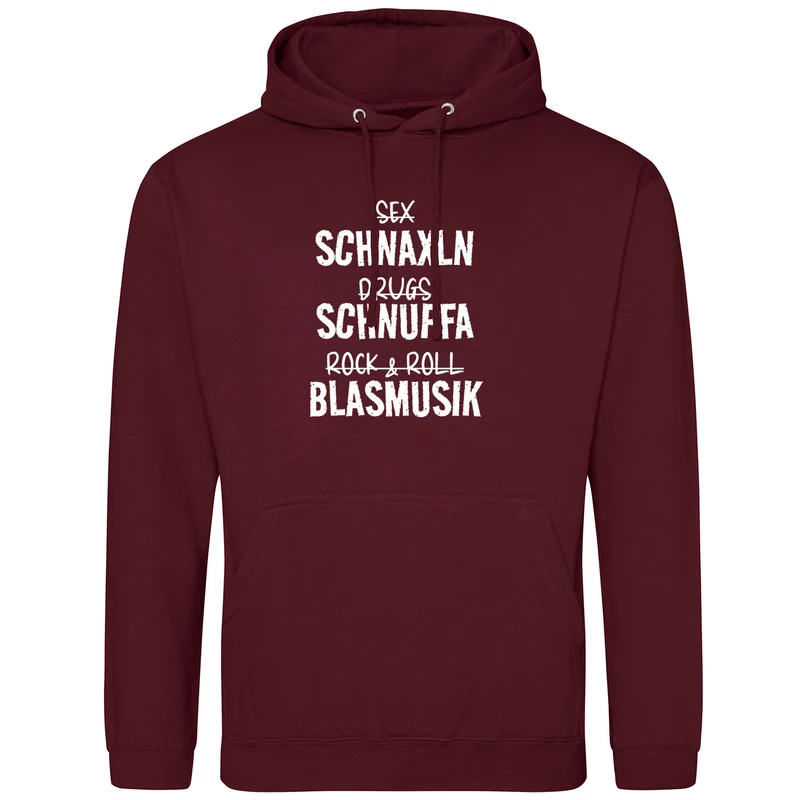 Schnaxln Schnupfa Blasmusik Hoodie