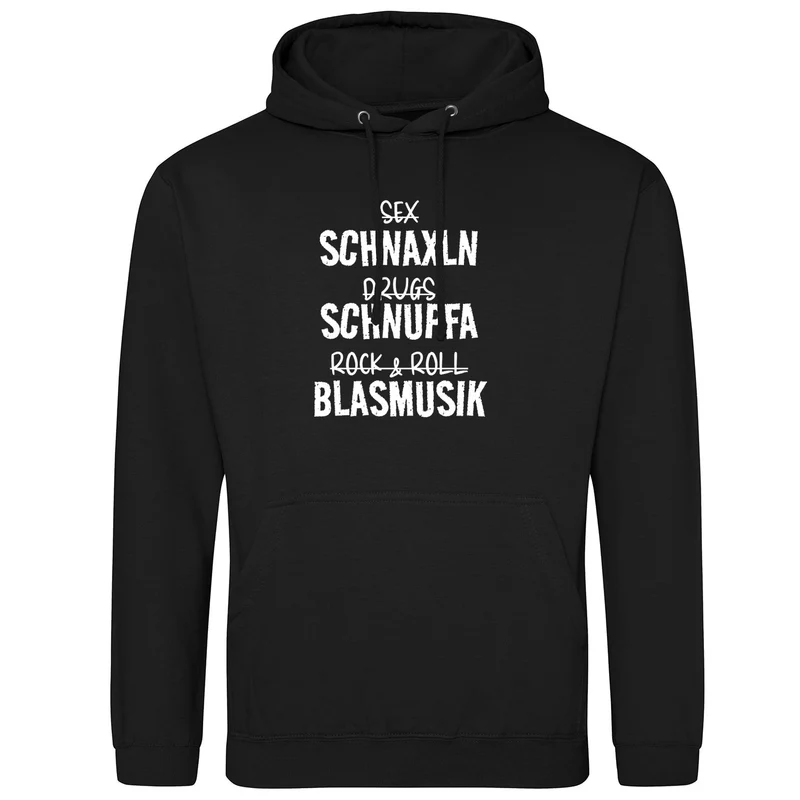 Schnaxln Schnupfa Blasmusik Hoodie