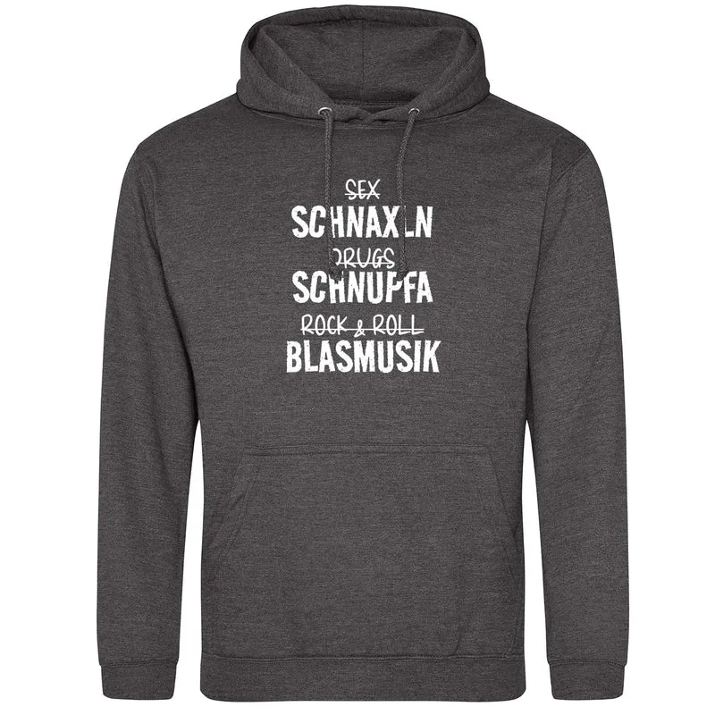 Schnaxln Schnupfa Blasmusik Hoodie
