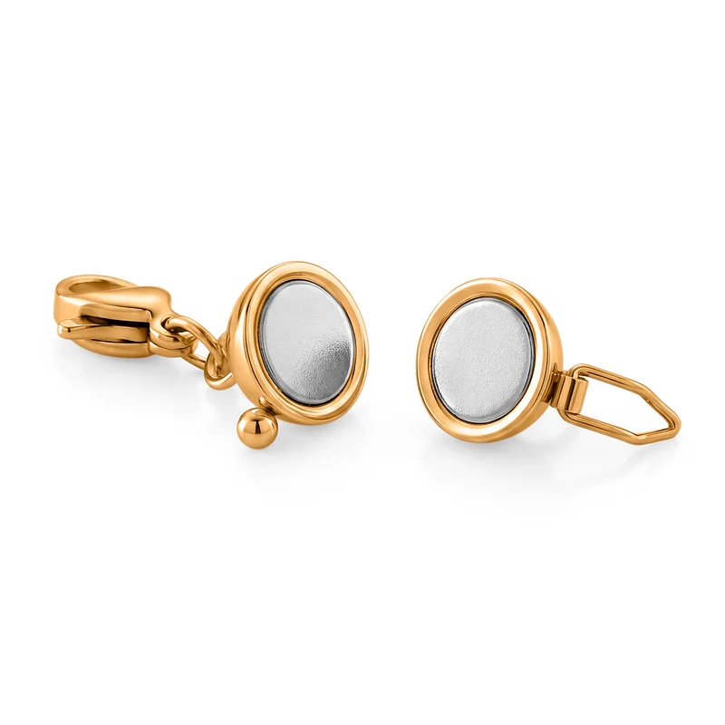 2er Set - 316L Edelstahl Magnetschließen ca. 3,00g, Bicolor