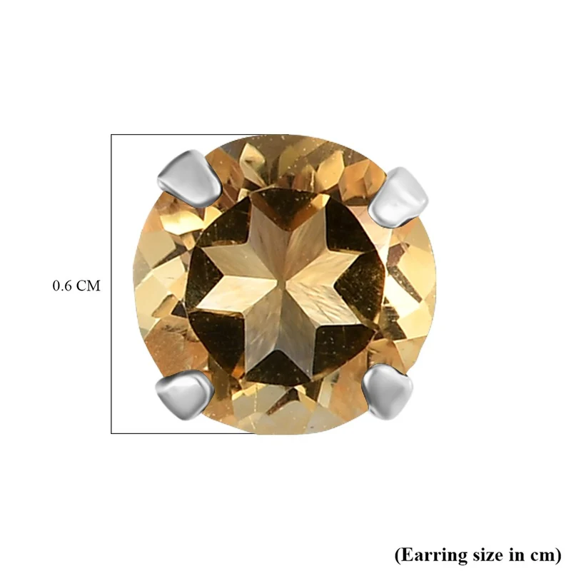 Citrin und Amethyst Ohrringe, 925 Silber ca. 1.84 ct