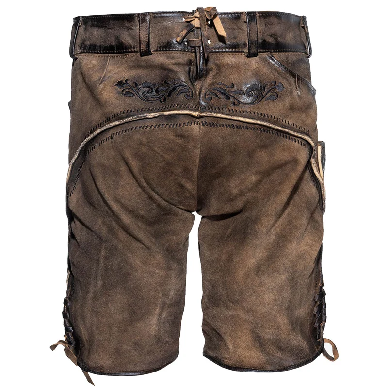Himmel Arsch und Zwirn Lederhose St. Virtus Rustik Panther Schwarz
