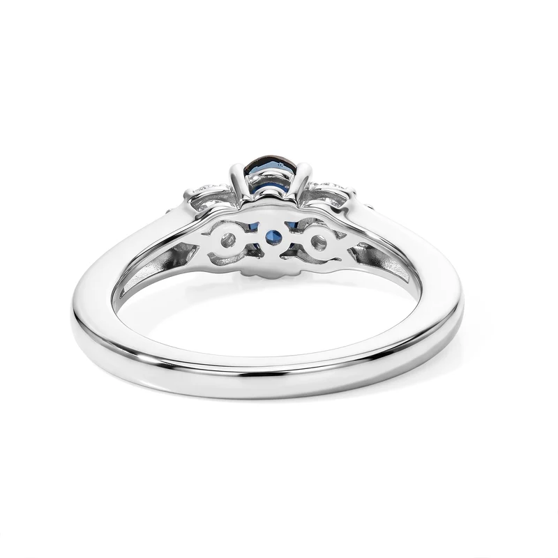 EVER TRUE 2er Set - London Blau Topas Anhänger mit Kette und Ring, ca. 50 cm (Größe 20.00) ca. 1.27 ct