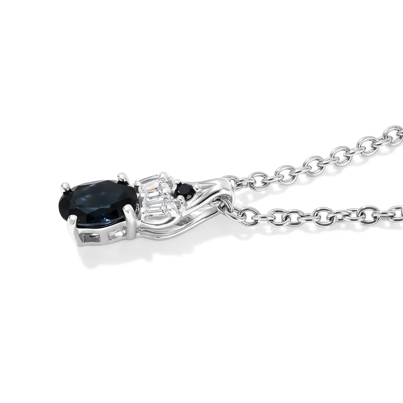 EVER TRUE 2er Set - London Blau Topas Anhänger mit Kette und Ring, ca. 50 cm (Größe 20.00) ca. 1.27 ct