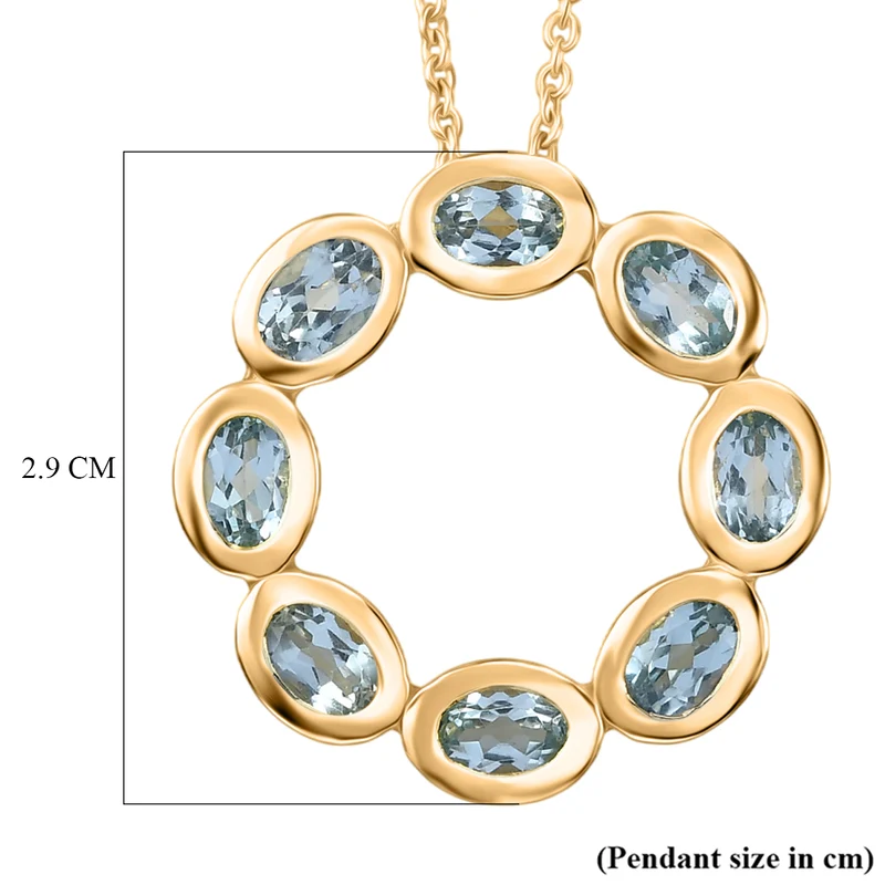 EVER TRUE Roter Granat Anhänger mit Kette, ca. 50 cm ca. 3.68 ct