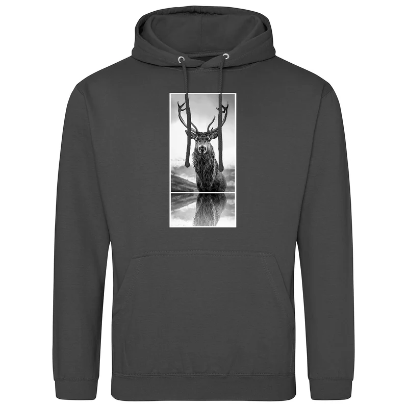 Trachtenhoodie Hirsch