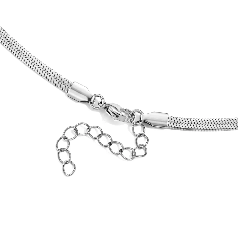 2er Set - 316L Edelstahl Herringbone und Venezianische Box Ketten, ca. 32,90 g