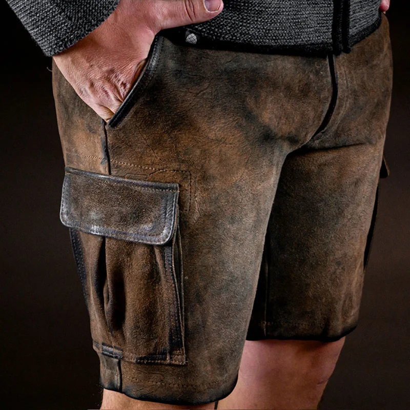 Datschi Trachten Cargo Lederhose Ludwig Ziegenleder