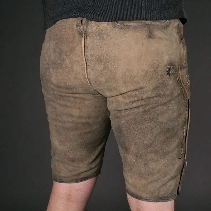 Datschi Trachten Lederhose Engelbert Zement Grau