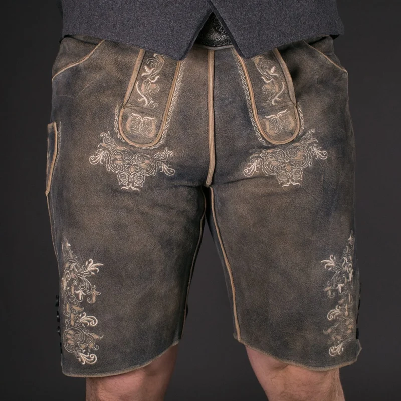 Datschi Trachten Lederhose Vitus Grau