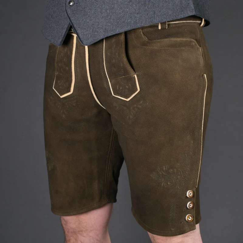 Datschi Trachten Lederhose Fonsi Sämisch Braun
