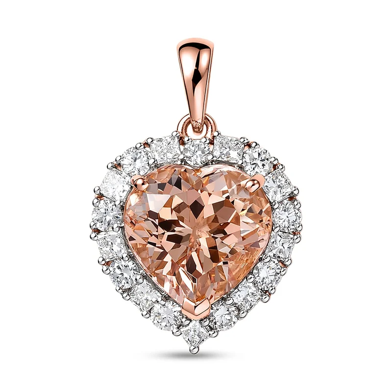 LUXURIANT DIAMOND - AAA Morganit, Lab Grown Diamant Schmuckset ca. 50 cm ca. 4,76 ct. (8-13 Werktage Lieferzeit)