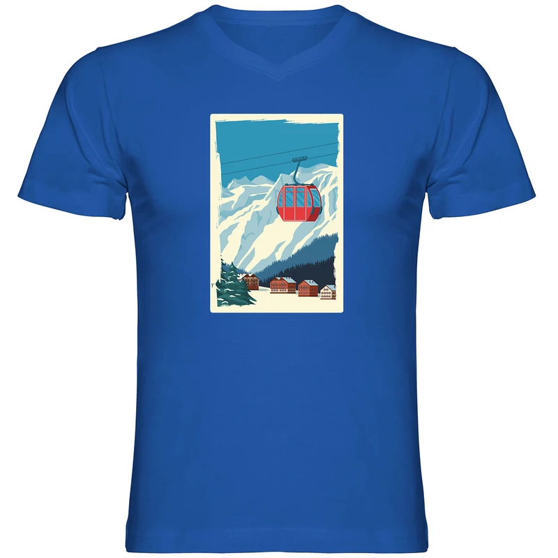 Skifoan Tshirt Herren V-Ausschnitt