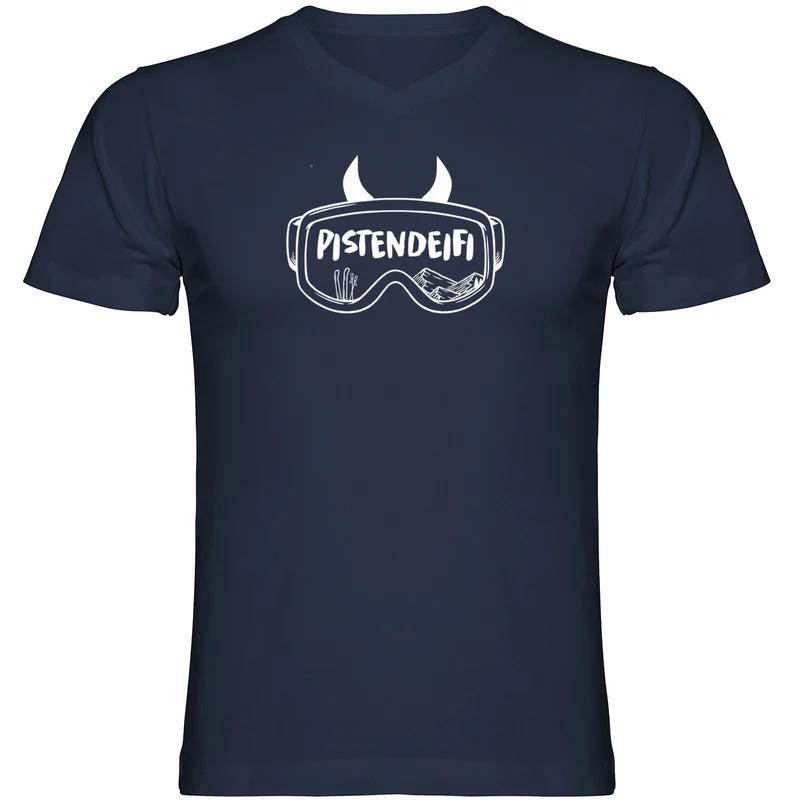 Pistendeifi Tshirt Herren V-Ausschnitt