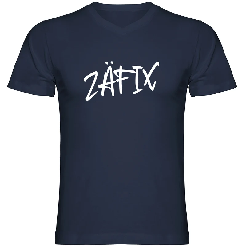 ZÄFIX Herren Tshirt V-Ausschnitt