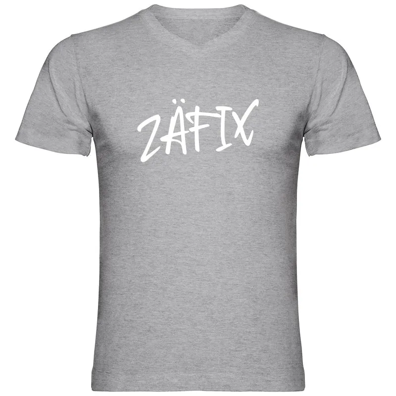 ZÄFIX Herren Tshirt V-Ausschnitt