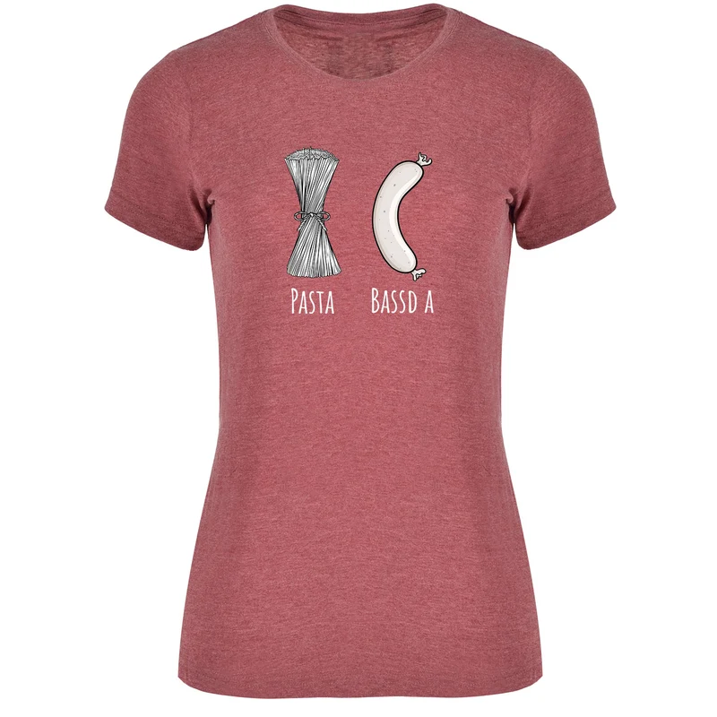 Pasta - Bassd a Weißwurst Damen Tshirt