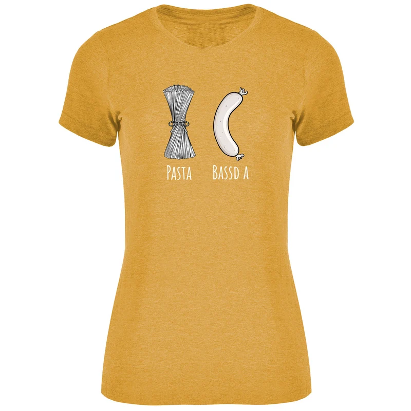 Pasta - Bassd a Weißwurst Damen Tshirt