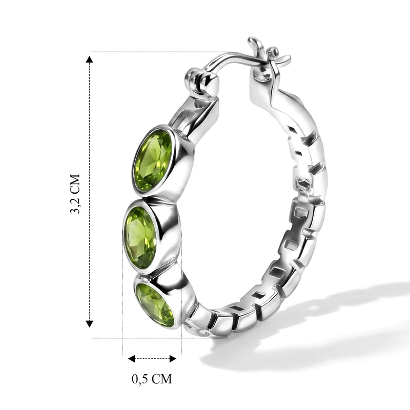 EVER TRUE Sonnenstein Ohrringe 316L Edelstahl ca. 2.96 ct