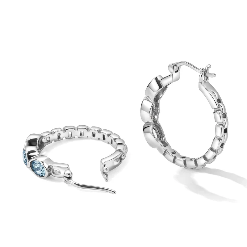 EVER TRUE Sonnenstein Ohrringe 316L Edelstahl ca. 2.96 ct