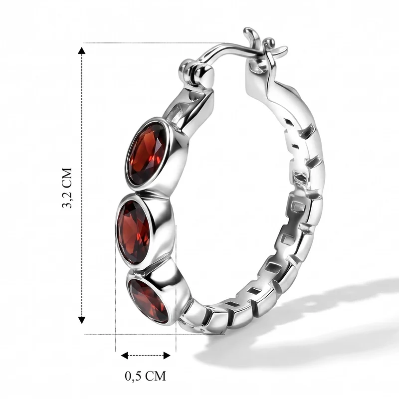 EVER TRUE Sonnenstein Ohrringe 316L Edelstahl ca. 2.96 ct