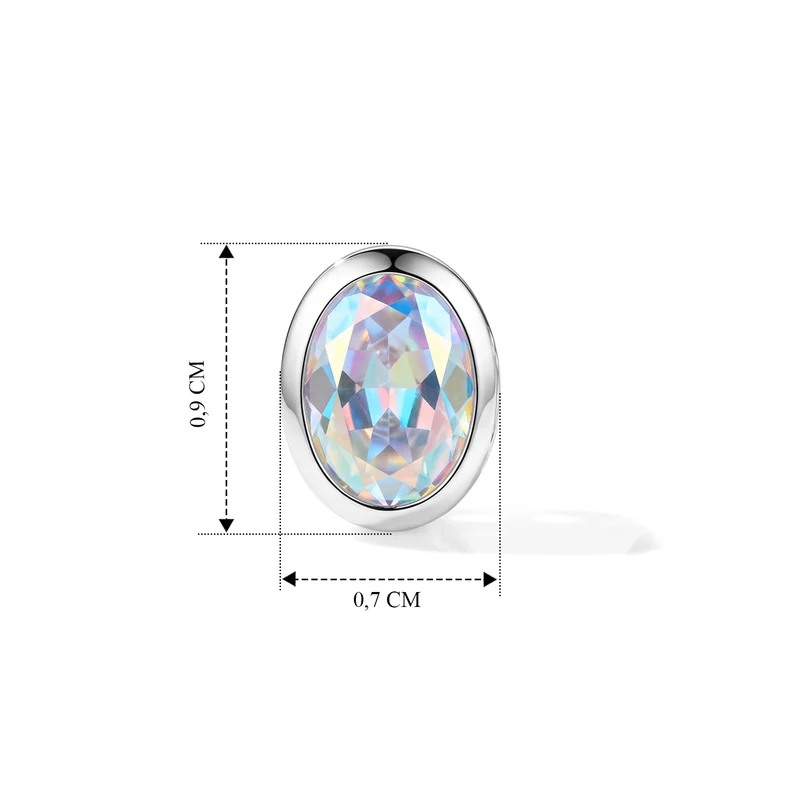 D'Joy Merkur mystischer Topas Ohrringe 925 Silber Platiniert ca. 1.80 ct