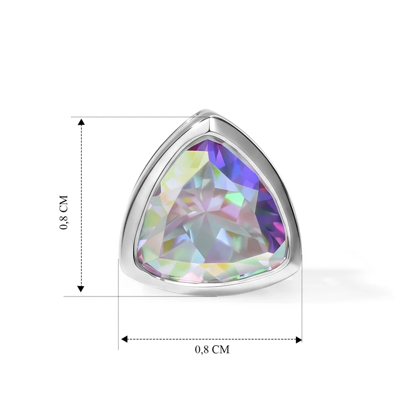 D'Joy Merkur mystischer Topas Ohrringe 925 Silber Platiniert ca. 1.80 ct