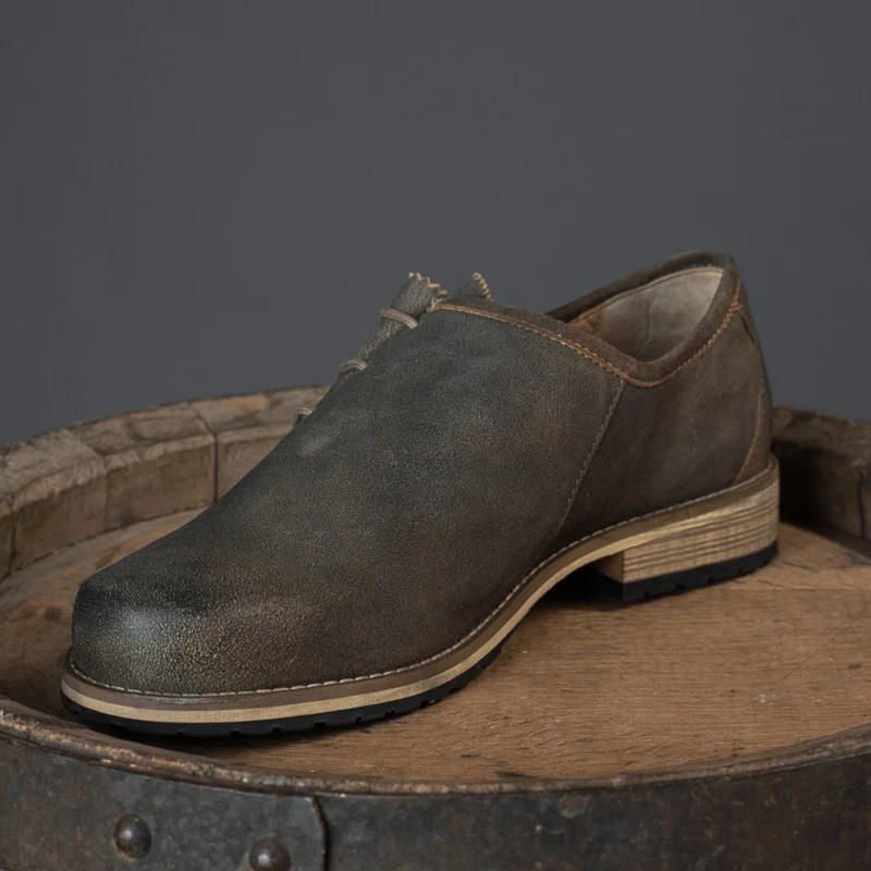 MeiSchua! Haferlschuhe Hans Seitliche Schnürung Braun